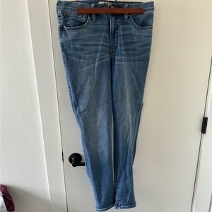 Madewell 29 RoadTripper 10” True Blue High Waist Skinny Jeans